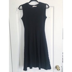 Tory Burch black knit sleeveless dress